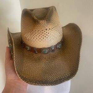 Stampede Cowboy Hat with Turquoise Concho Band